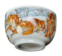 Operitacx Delicate Ceramic Tea Cup Japanese Style Hand-Painted Porcelain Teacup for Oolong Tea with Stable Fine Grinding Base and Classic Elegant Design