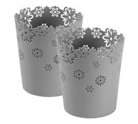 Operitacx Desktop Garbage Can Mini Storage Box 2pcs Plastic Small Size for Home Office Desk Organizer