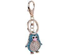 Operitacx Diamond-encrusted Penguin Keychain Stylish Pendant Alloy Bag Pendant Unique Design Eye-catching Accessory for Car and Handbag