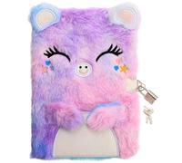 Operitacx Diary with Lock Notebook Locking Diary Girl Plush Secret Fluffy for Girls Fuzzy Kids Journal with Journals with s Women Purple Metal
