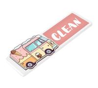 Operitacx Dirty Clean Magnetic Sign for Dishwasher Washing Machine Minimalist Design Easy to Attach Durable Usage Indicator Enhances Home Decor Kitchen Notice Board