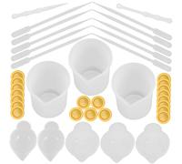 Operitacx DIY Epoxy Silicone Set Resin Mixing Cups and Tools for Jewelry Making Supplies for Bookmark Casting Molds and Craft Kit Projects