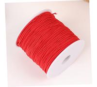Operitacx Diy Jewelry Elastic String 100m Red Rope Beading Thread Elastic Rope for Necklace Bracelet