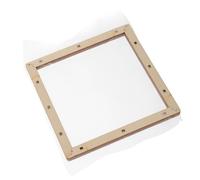 Operitacx DIY Paper Making Frame 20x20cm with Mesh Screen, Wooden Craft Mold for Boys and Girls and Adults, Handicraft Papermaking Tool for Creative Art Projects and Handmade Flower Paper