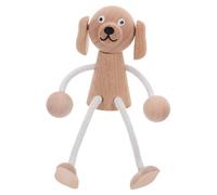 Operitacx DIY Wooden Puppy Figurine Craft Kit for Adults Unfinished Wood Dog Model for Painting Creative Art Class Activity to Boost Imagination and Family Bonding Educational Wood DIY Doll