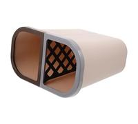 Operitacx Double Compartment Trash Can Waste Bin Plastic Big Opening Space-saving Simple Appearance Design for School and Hotel