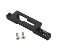 Operitacx Double Hole Sliding Door Keeper with Thick Metal Lock Strike Plate, Heavy Duty Screen Door Lock Base for Rental Homes, Apartments, and Office Balcony Safety