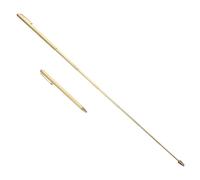 Operitacx Dowsing Rods Portable Copper with Smooth Rotation and 2pcs Divining Probe Rods Yellow Telescopic Foldable Design for Water Detection and Outdoor Use