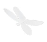 Operitacx Dragonfly Wings Costume Fast Installation and Removal for Adults with Realistic Design and Flexible Movements, White Polyester Fairy Wing for Stage Dance and Cosplay Events