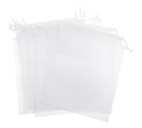 Operitacx Drawstring Bag for Fishing Bait Storage White 10pcs Made of Non-Woven Fabric with Strong Fabric and Drawstring Mouth Design, for Collecting Wonders Found and Fish Bait
