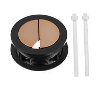 Operitacx Dual Flush Toilet Button Abs Push Button Flush Replacement Accessory Round Rose Gold for Bathroom Repair