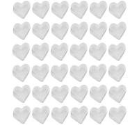 Operitacx Earring Backs for Silicone 100pcs Heart Shaped Flexible Anti- Earring Stoppers Accessories Jewelry Making