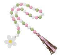 Operitacx Easter Beads Garlands Rustic Beads Pendant Festive Wall Pendant Easter Home Decoration for Holiday Party (Assorted Color)