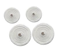 Operitacx Elastic Meat Netting for Trussing Meat Cotton Thread 4 Rolls and Wrapping Food, White Sausage Net Roll for Personal Use and Shopping Mall Packaging