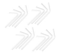 Operitacx Elbow Tubes Laboratory for High Chemical Resistance and 40pcs 45 Degree High Borosilicate Glass 60 Degree Glass Tubes Good Transparency Research Facility Use