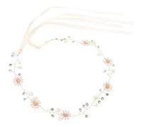 Operitacx Elegant Daisy Flower Headband Garland for Brides, Alloy Material with Realistic Floral Design, Lightweight and Comfortable for Dress on Ordinary Day