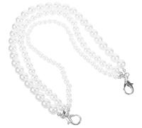 Operitacx Elegant White Pearl Shoe Chain Decoration with Metal Material, Adds A Fashionable Touch and Stylish Charm for Wedding Jewellery Or Everyday Shoe Accessories