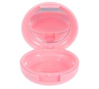 Operitacx Empty Blush Box with Mirror Portable Makeup Compact 2.40x2.40x1.02in Elegant Stylish Sophisticated Design for DIY Makeup Touchups Can Hold A Powder Puff