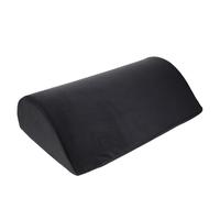 Operitacx Ergonomic Memory Foam Knee Bolster Pillow Slope Shape Black Polyester Fiber Easy to Clean Detachable Lumbar for Office and Travel Use