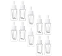 Operitacx Essence Liquid 10pcs Glass Dropper Bottles Portable Size 15ml for Skin Care Product Packing and Storing with Accurate Drop Control for Essential Oils and Cosmetics