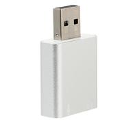 Operitacx External Usb Sound Card Usb Stereo Audio Adapter for Microphone Headphone Jack for Laptop Live Streaming