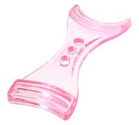 Operitacx Eyeliner Stencil with Two Different Curves and Angles Pink Abs Material Makeup Tool to Decrease Shakes, for Precise Eye Makeup Application for Beginners