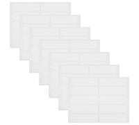 Operitacx Fabric Stickers 100 Pcs Self-Adhesive Writable Cloth Labels for Clothes No Iron Laundry Tags Waterproof and Washable Name Labels for School Kids Personal Items