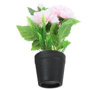 Operitacx Fake Peony in Pot Lifelike Artificial Plant with Pink Silk Cloth Flowers and Pp Material, Eye-catching Centerpiece Enhancing Aesthetic Appeal, Realistic Artistic Display for Home