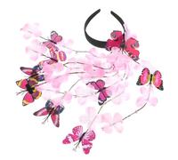 Operitacx Fascinator Material Headband for Women Butterfly Lightweight with Comfortable Fit, Fashionable Butterfly Decoration Suitable for Masquerade and Dating Events