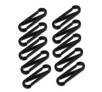 Operitacx Figure 8 Hook Buckle Lanyard Snap Clip Lobster Clasp for Gloves Towels DIY Hardware Accessories Lightweight Strong Pack of 100