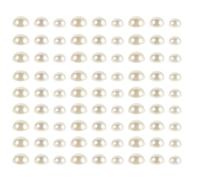 Operitacx Flat Back Pearls for Crafting Set 12mm 14mm 16mm Half Round Plastic Embellishments Reliable Sticking Power for DIY Scrapbooking and Clothing Decoration