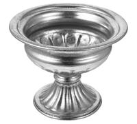 Operitacx Flower Silver Pot Stand Vintage Cake Style and European Metal Iron with Construction for Use Pots and Delicate Wedding Decorations Outdoor Succulents