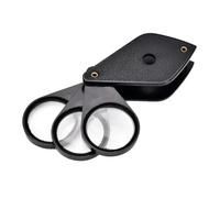 Operitacx Foldable Handheld Magnifier with Sturdy Acrylic Lens Compact Lightweight Pocket Magnifying Glass for Reading Books Maps Coins Stamps Suitable for Seniors Students and Hobbyists