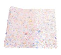 Operitacx Foldable Manicure Table Mat with Shiny Rhinestone Hand Rest Pad for Nail Art Tools, Resin and Glue Material, Suitable for Manicure Countertop Use at Offices and Home