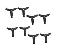 Operitacx Foldable Tabletop Tripod Phone Holder Clip Abs Material for Digital Camera and Fill Light with 1/4 Inch Screw Design Max Bearing 1kg 8pcs Set for Traveling and Shooting