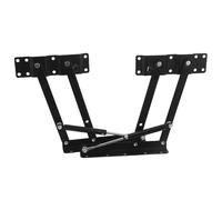 Operitacx Folding Lift up Top Hardware in Black for Coffee Table 2pcs with Effortless Lifting Design and Space Saving Foldability, Iron Construction for Limited Spaces and Working Areas