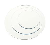 Operitacx Food Mirror Photo Props Jewelry Display Mirror Reflector Ornaments 3Pcs Unique Adds Dimension to Photos for Online Product Photography Silver