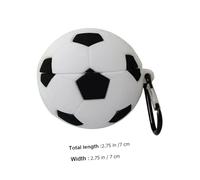 Operitacx Football Shape Silicone Earbud Cover with Hook Protective Headphone Case Compatible with Airpods Lightweight Portable Earphone Protector for Charging Convenience and Use