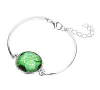 Operitacx Four-leaf Clover Bracelet Lightweight and Comfortable for Women 2pcs for Birthday the Touch Shamrock Wrist Chain and Christmas Graduation Gifts