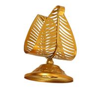 Operitacx Freestanding Metal Napkin Holder Leaf Design Space Saving Tabletop Tissue Dispenser for Kitchen Dining Room Versatile Organizer for Indoor Outdoor Parties and Buffets