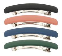 Operitacx French Hair Barrette Clips Material Assorted Colour 4pcs with Safe Hold and Elegant Design for Women for Everyday Wearing and Taking Photos