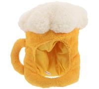 Operitacx Funny Plush Beer Mug Hat for Adult Dress up Cosplay