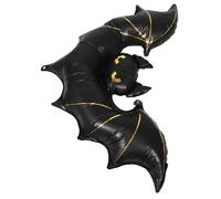 Operitacx Giant Inflatable Black Bat Balloon Halloween with Spooky Haunted House Design Easy to Inflate Hanging Prop for Outdoor Indoor Photo Booth and Halloween Atmosphere