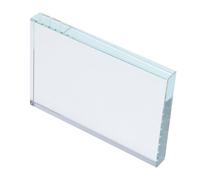 Operitacx Glass Paperweight Square Block 90X130X15Mm Heavy Desktop Weight for Calligraphy and Sewing Fabric Use