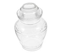 Operitacx Glass Pickle Jar 5L Kimchi Jar, Traditional Jar Large Canning Jar Kimchi Containers with Water Seal Lid for Fermenting Pickles, Wine Brewing, and Sauerkraut
