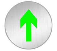 Operitacx Glow in The Dark Outdoor Trail Markers for Trees with Evacuation Instructions, Waterproof Stainless Steel Rectangular Signs, Easy Installation for Emergency and Fire Exit Guidance