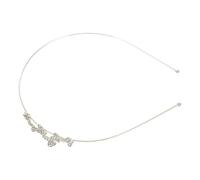 Operitacx Golden Alloy Rhinestone Head Decor Stylish Hair Hoop Modern Simple Decorative Hairband Fixes Hair Girl Head Decor for Daily Wear