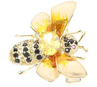 Operitacx Golden Bee Brooch Pin Small Size Copper Decorative Lapel Pin Lightweight Vintage Style Accessory Suitable for Anniversaries and Back-to-school Events