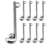 Operitacx Golf Charms and DIY Key Chain Charm for Jewelry Making Silver Alloy 100pcs Sturdy Hanging Ornaments Not Easy to Break or Fade for Golf Lovers