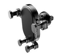 Operitacx Gravity Car Phone Stand Rotative Holder with Silicone Abs Material One Hand Operation for Safe Navigation in Vehicles Black